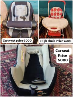 Kids High Chair | Baby Carry Cot | Kids Car Seat For sale