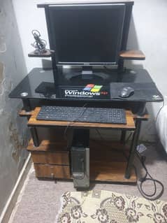 computer with all accessories and trolly