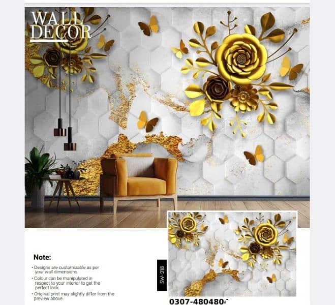 3D Wallpaper / Customised Wallpaper / Room Wallpaper / Office / Canvas 18