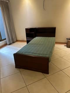 single Bed // Wooden Bed with Mattress // Bed With Side Door// Bed Set