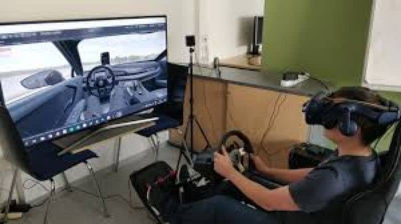 Gaming PC VR headset with 2 controllers 0