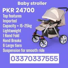 Twin's Stroller Baby Prams | Baby Walkers 3 in 1 LED