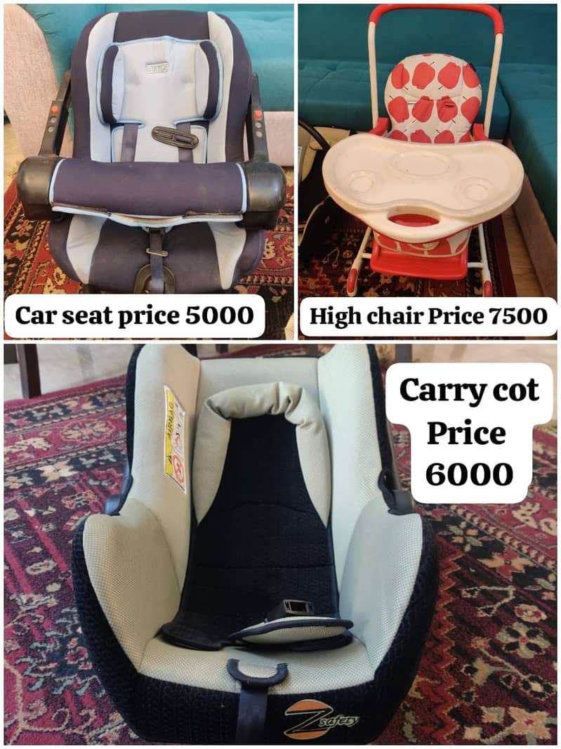 Kids High Chair | Baby Carry Cot | Kids Car Seat For sale 0