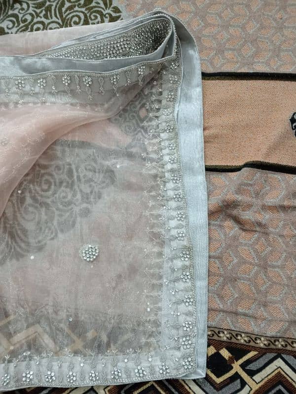 Bridal Suit | walima Dress | With Dupatta & Purse 8