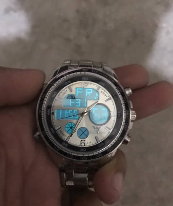 Emprio Armani dual time water proof watch 13