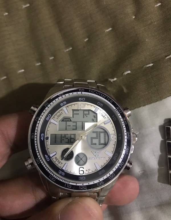 Emprio Armani dual time water proof watch 14