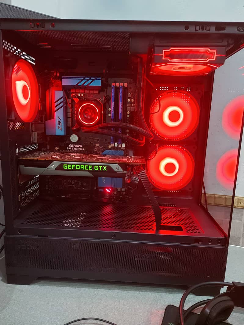 i7-4th gen with  Asrock z97 extreme6 Atx 16GB ram 128gb ssd 500gb hard 3