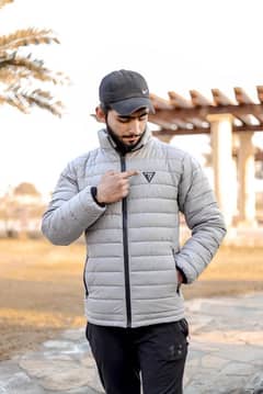 Men's Plain Puffer Jackets (Export Quality)