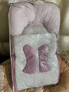 Baby cot, bed, blanket, baby carrier