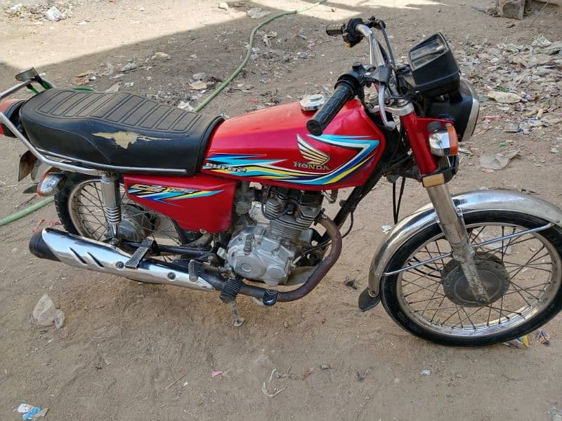 Honda CG-125 Red Colour 2018 model Faisalabad no 8