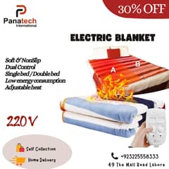 Electric heating blanket for double bed single bed