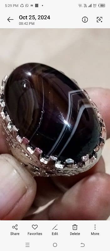 Aqeeq stone Ring 0