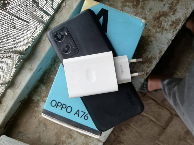 oppo a76 full box and charge 5