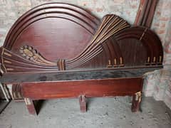 wooden bed urgent sale