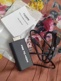 PS2 to HDMI converter for HD gaming plus headphone jack