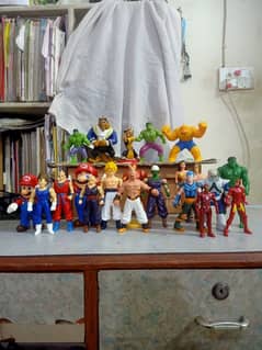 Game and cartoons characters action figures