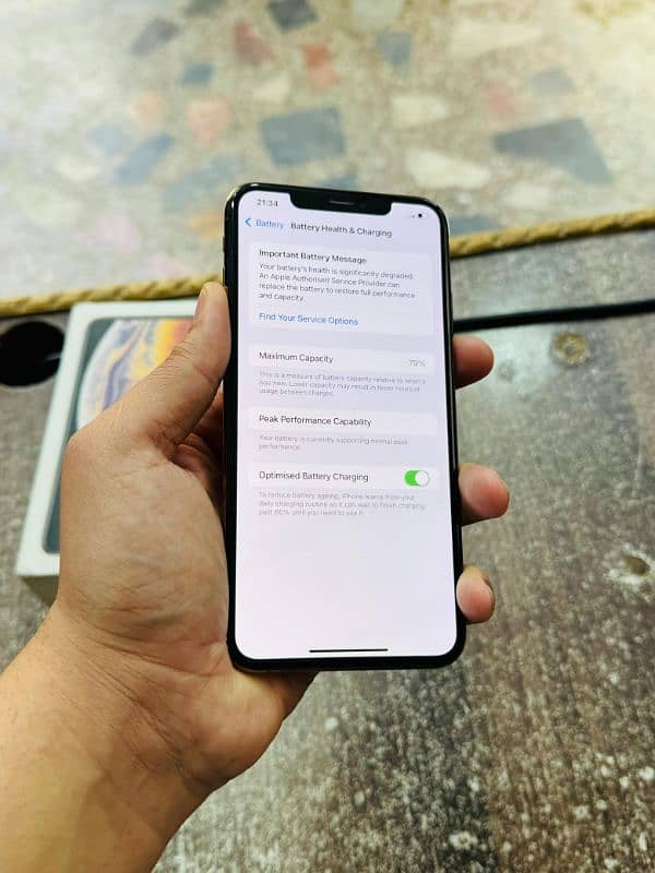 iphone Xsmax PTA Approved With Box Sheesha Condition 9