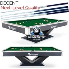 SNOOKER TABLE | RASSON POOL TABLE | BILLIARD | DECENT | CUSTUMIZEABLE