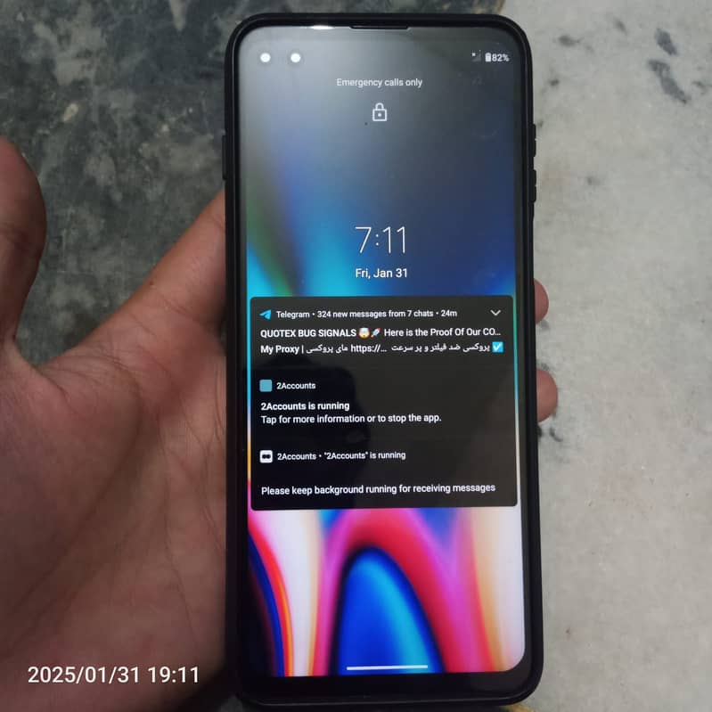 Motorola one5g uw Sath turbo fast charger patch LGA tha ab autr gya ha 5