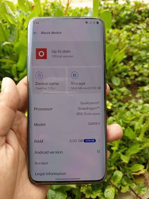 OnePlus 7pro 12 256 10 by 10 condition dual dual SIM approved 1