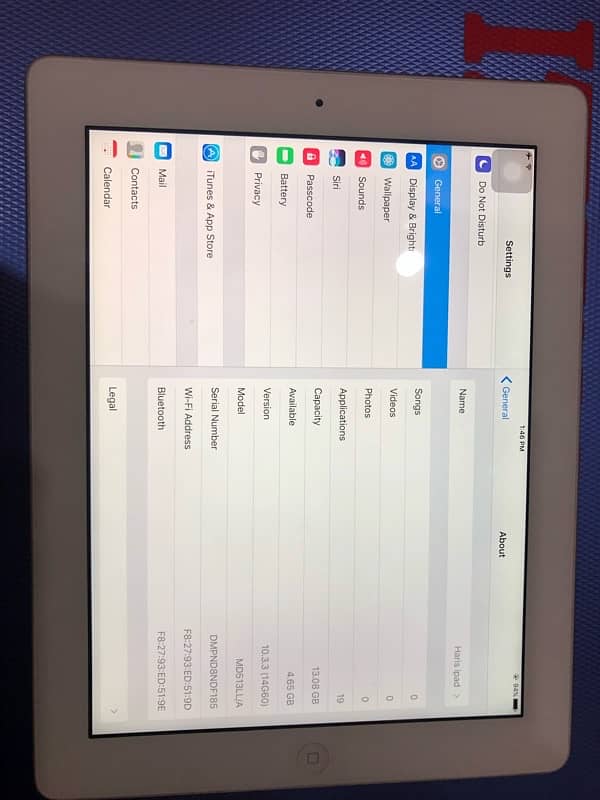 Apple I pad 4