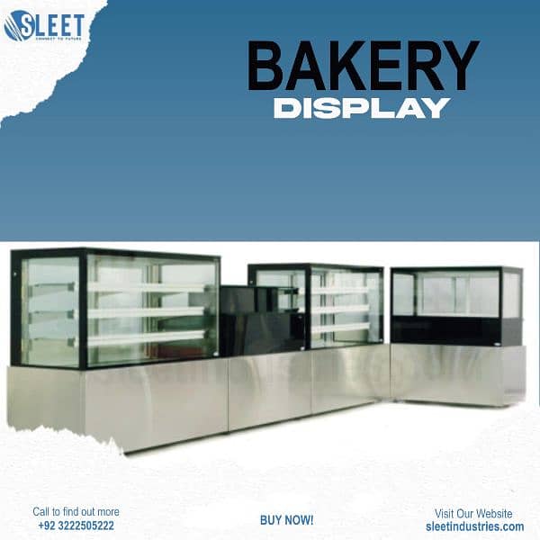 Food display counters in Pakistan - Bakery counters - Glass counters 0