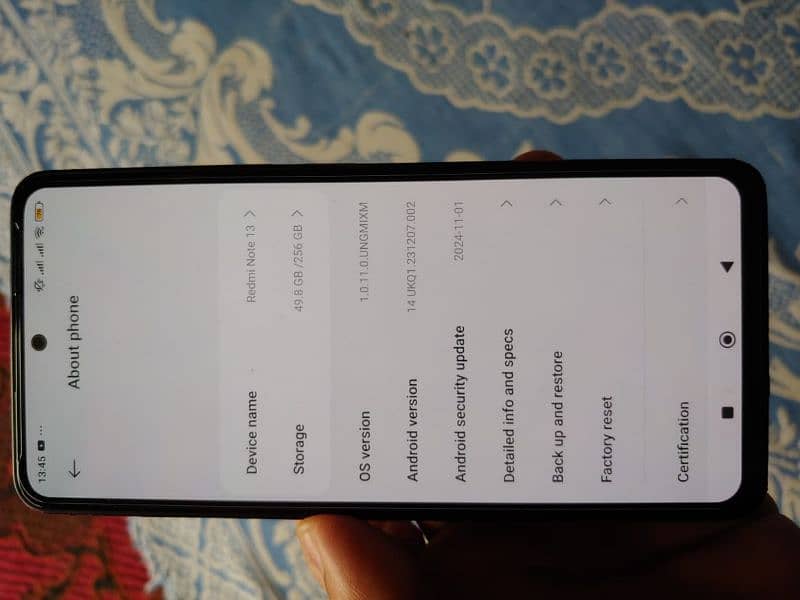 Redmi Note 13 8/256 box open 1