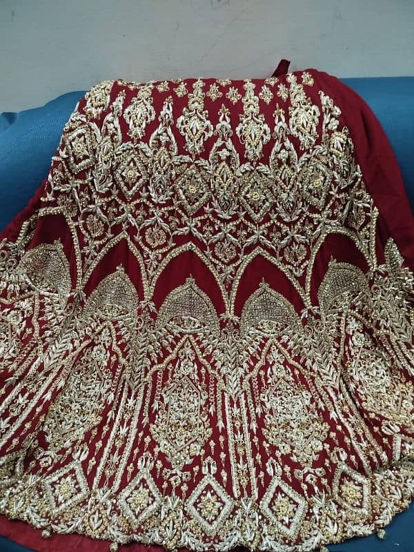 deep red meroon lehnga for sale 5