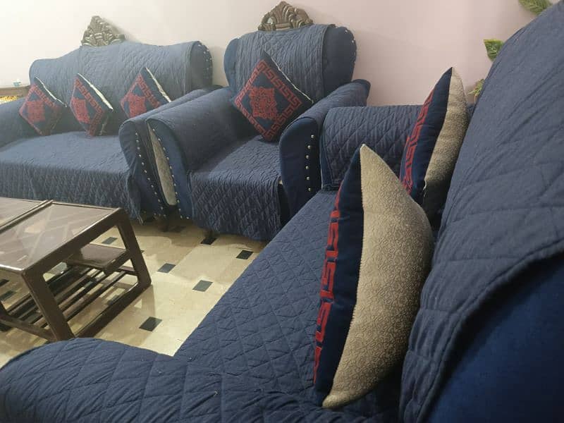 7 SEATER SOFA BLUE COLOR 3