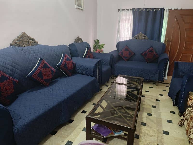 7 SEATER SOFA BLUE COLOR 4