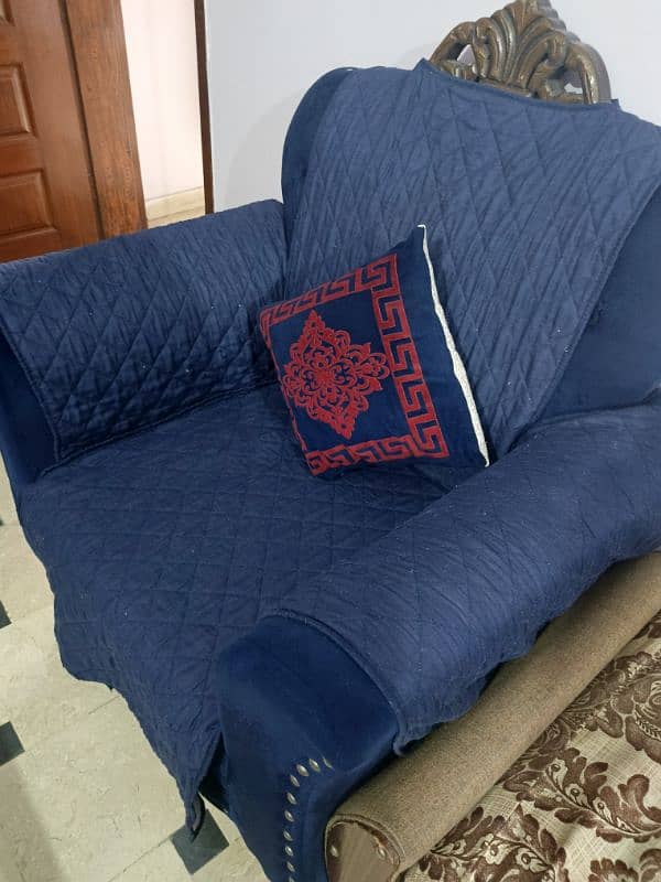 7 SEATER SOFA BLUE COLOR 6