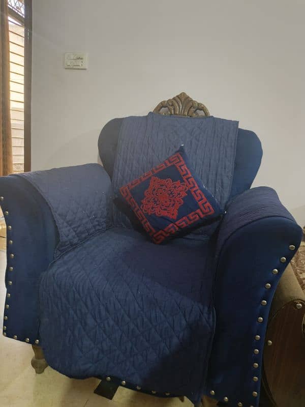 7 SEATER SOFA BLUE COLOR 7