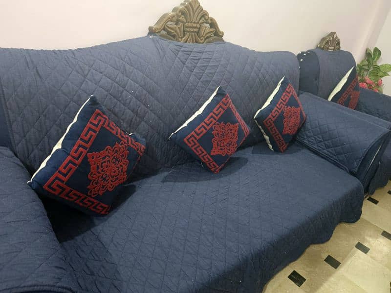 7 SEATER SOFA BLUE COLOR 8