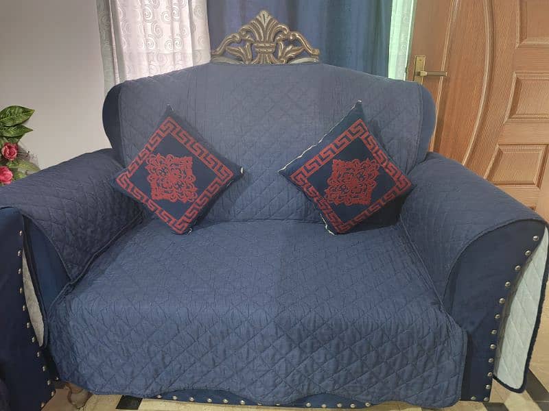 7 SEATER SOFA BLUE COLOR 9