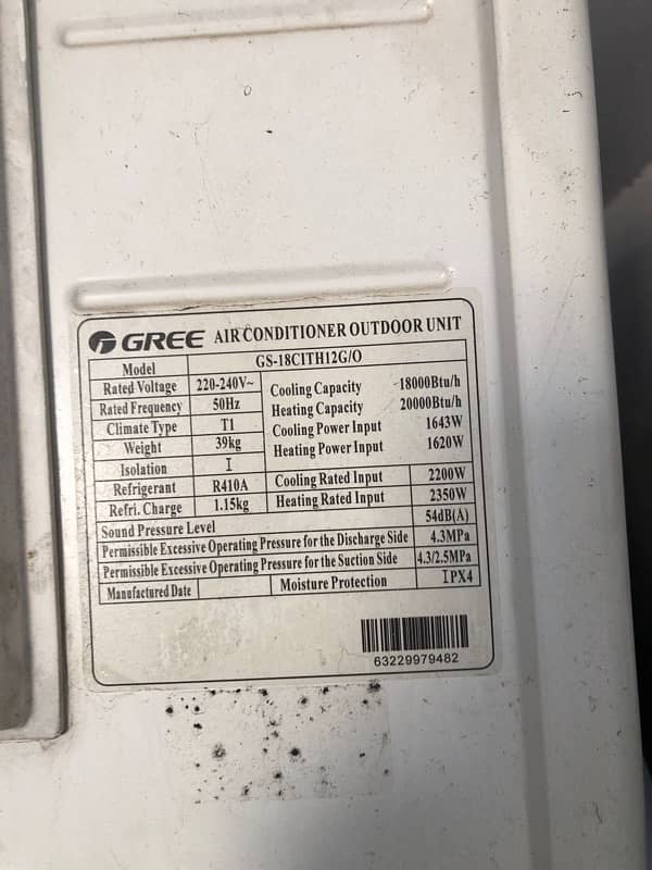 gree 1.5 ton inverter 10/10 3