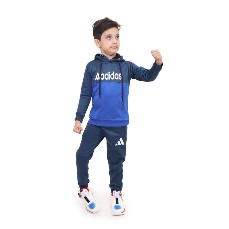 Kids Adidas Fleace Track Suit 1