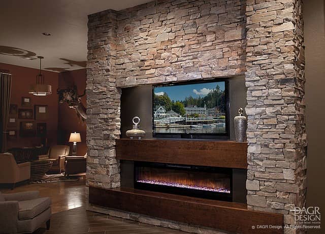Media Wall / media wall with fire place / PVC Cabinets / home decor 16
