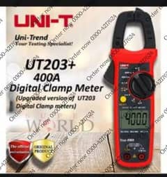 UNI T203+ Digital Clamp solar Multimeter in UT203+ UNI T Digital