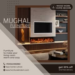 Media Wall/media wall with fire place/PVC Cabinets/home decor