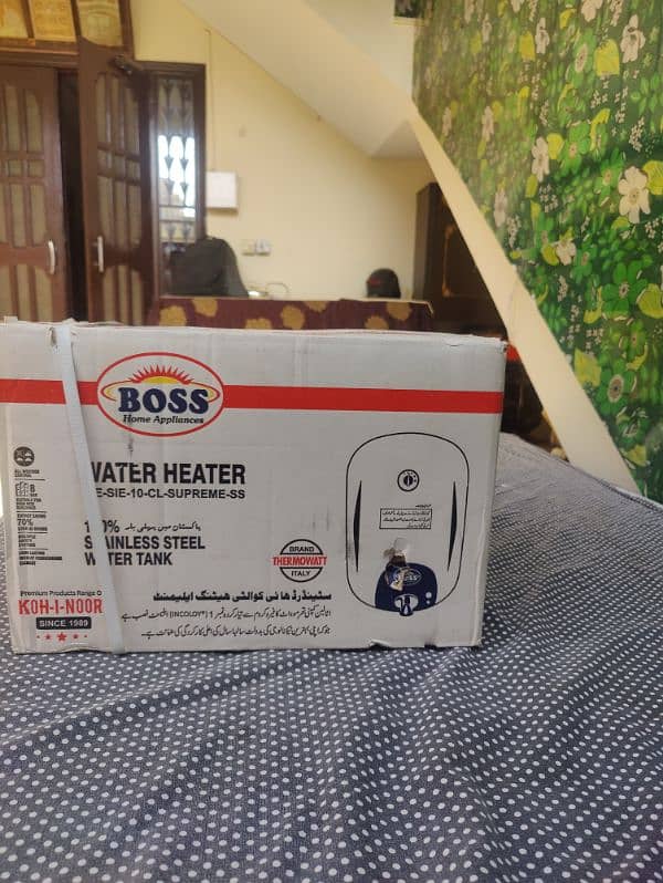 "Boss Water Heater KE-SIE-10-CL-Supreme-SS". 3