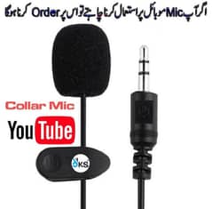 Collar Mic 3.5mm for Mobile•Clear Sound, Best for Recording & Speaking