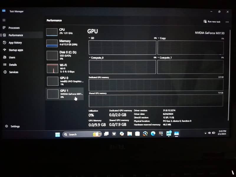 daell latitude 5490, i7 8th and 2gb graphic card 4