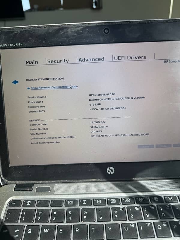 Tohsiba Core i5 7th Gen 8GB RAM 256 GB SSD 10