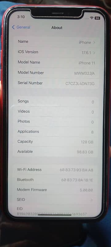 iphon 11 all okk JV sim not working 1