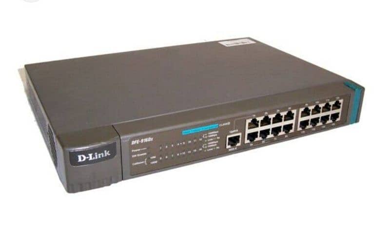 D-Link networking switch 16 port 0