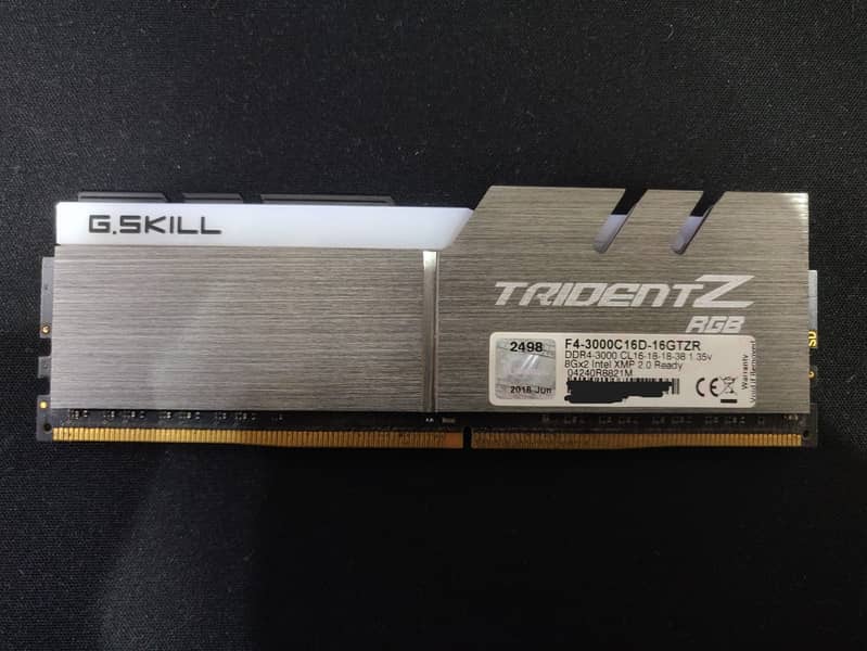 G SKILL Trident Z 8GB DDR4 RAM CL16-3000 1