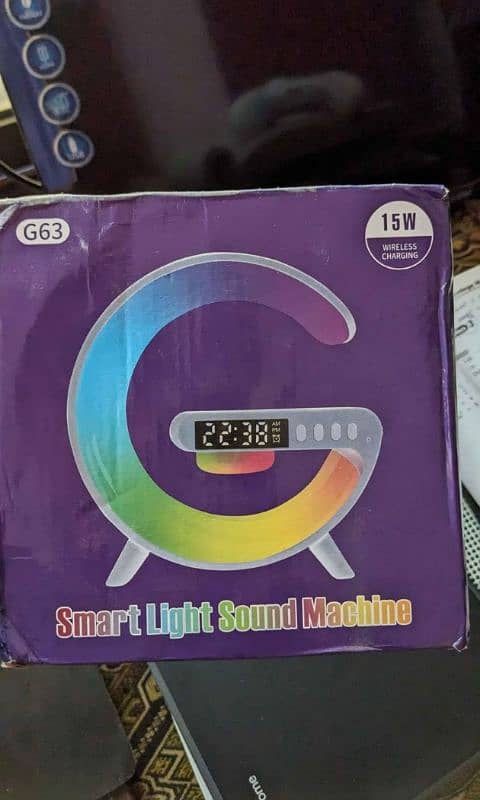 Smart light Sound machine g63 , wireless charging, lamp , clock , mp3 1