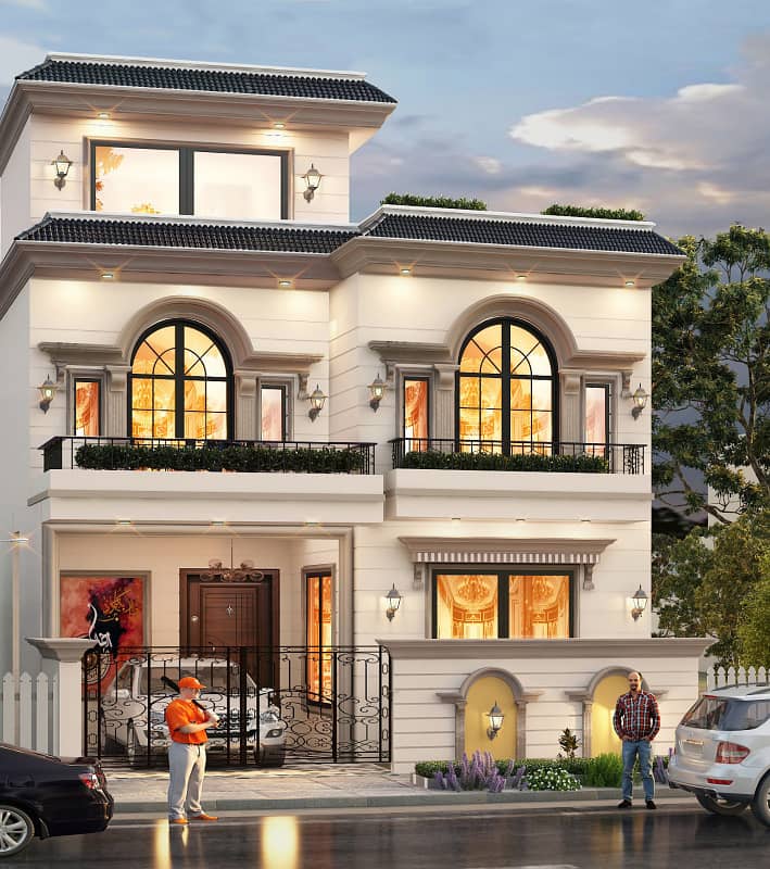 8 marla villa for sale on 2 year installments plan & Get possession on 50% 0