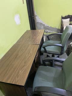 pair of study,computer tables with chair