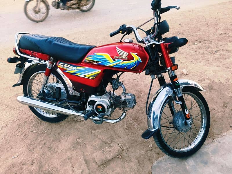 Honda CD70 2021 All Punjab Number Lush Condition 7